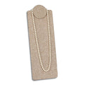 16 5/8" Beige Burlap Necklace Easel Display