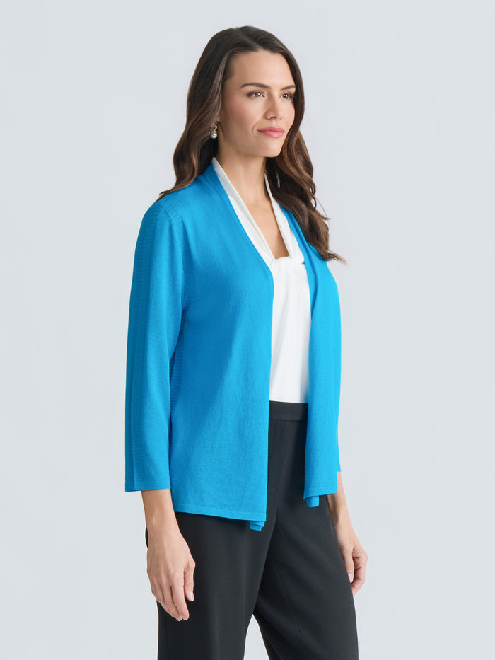 A-Line Cardigan, Bright Azul | Kasper