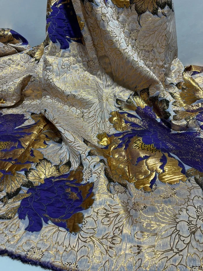 gold african lace fabric