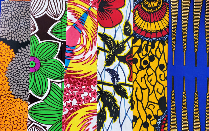 Assorted African Print Fabrics - 6pcs  Assorted African Print Fabrics, Each  1 Yard