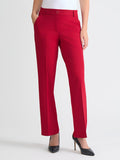 Plus Audrey Pull-On Trouser, Compression Suiting, Fire Red | Kasper