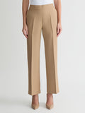 Audrey Pull-On Wide Leg Pants, Linen, Toasted Wheat | Kasper