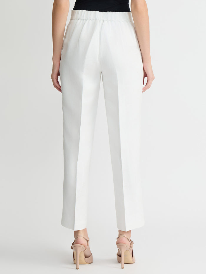 Audrey Pull-On Wide Leg Pants, Lily White | Kasper