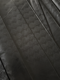 Black African Bazin Brocade Fabric