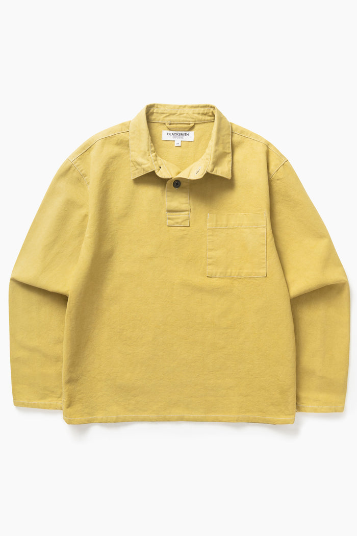 Blacksmith - Twill Two Button Popover - Chartreuse