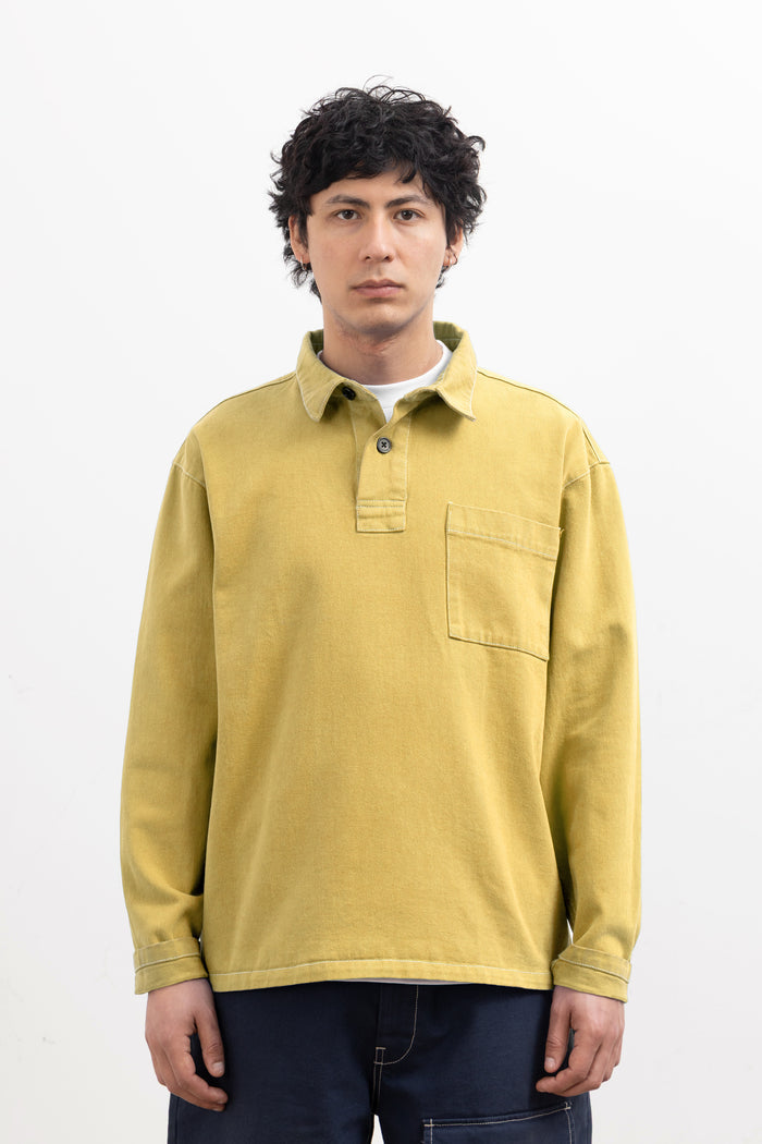Blacksmith - Twill Two Button Popover - Chartreuse