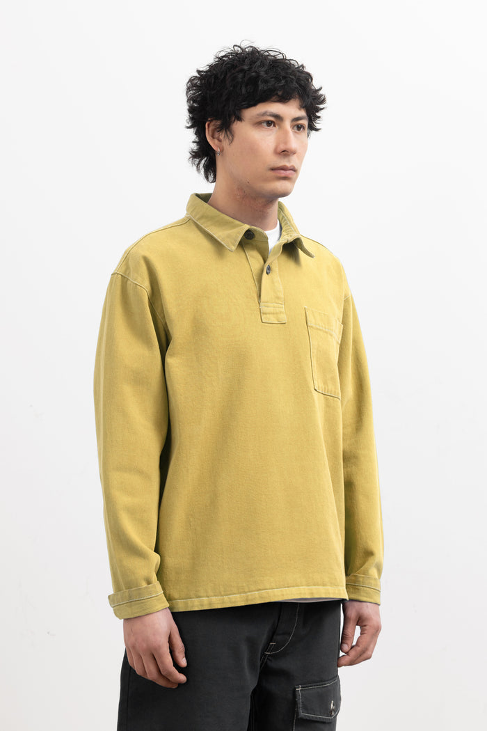 Blacksmith - Twill Two Button Popover - Chartreuse