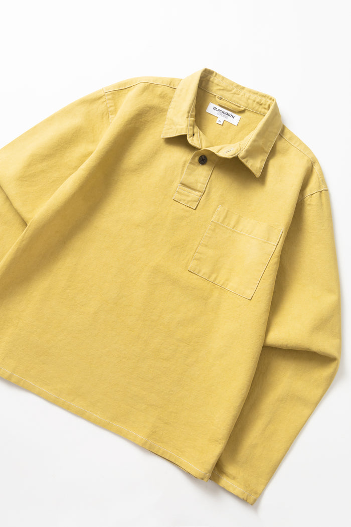Blacksmith - Twill Two Button Popover - Chartreuse
