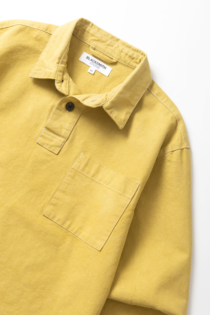 Blacksmith - Twill Two Button Popover - Chartreuse