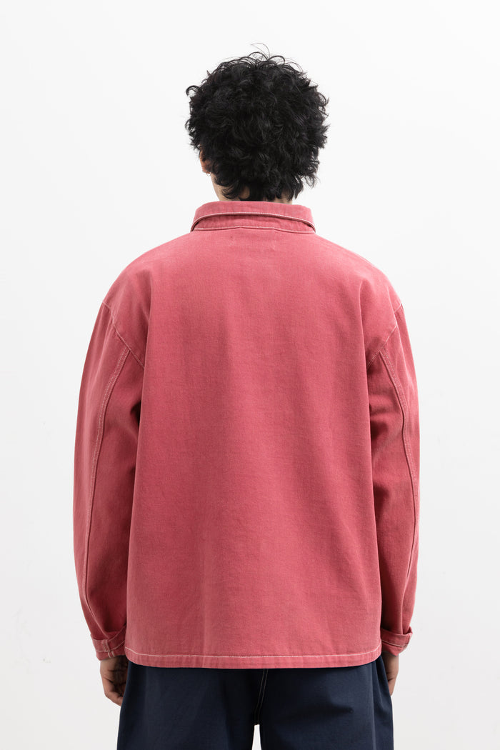 Blacksmith - Twill Two Button Popover - Coral