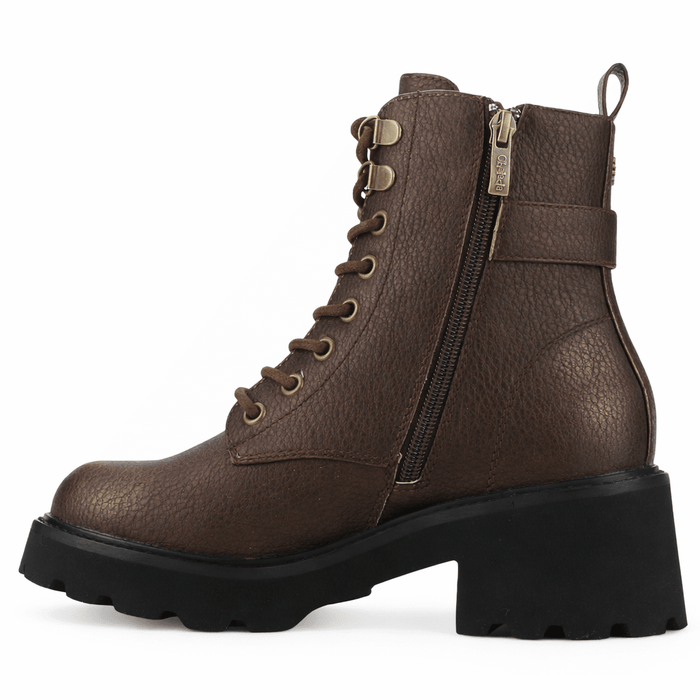 Botin Bronce Mujer Casual Chalada Jorky Botines Taco Chalada