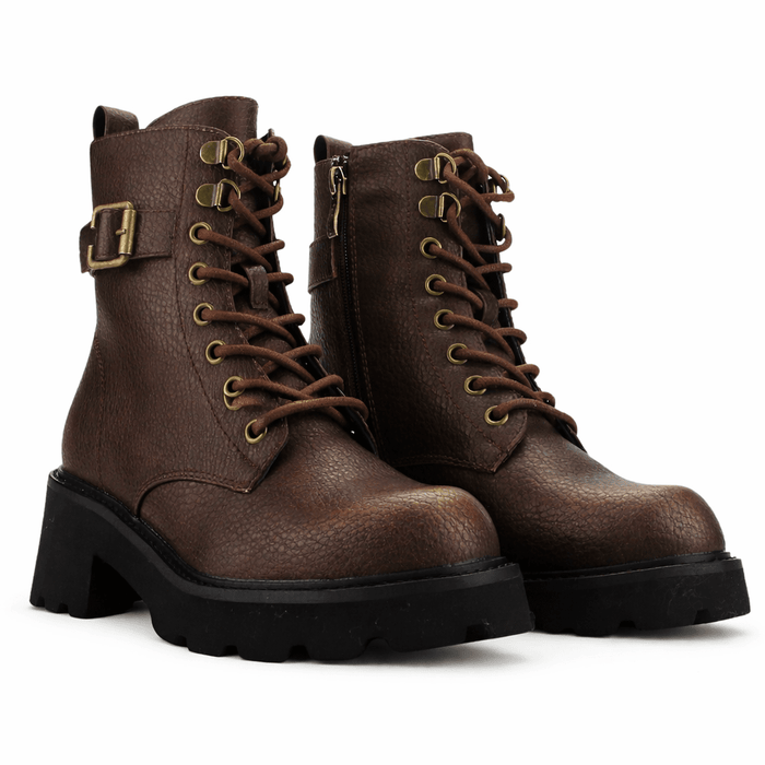 Botin Bronce Mujer Casual Chalada Jorky Botines Taco Chalada