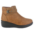 Botin Chalada Mujer Curve-5 Tostado Casual Botines Taco Chalada