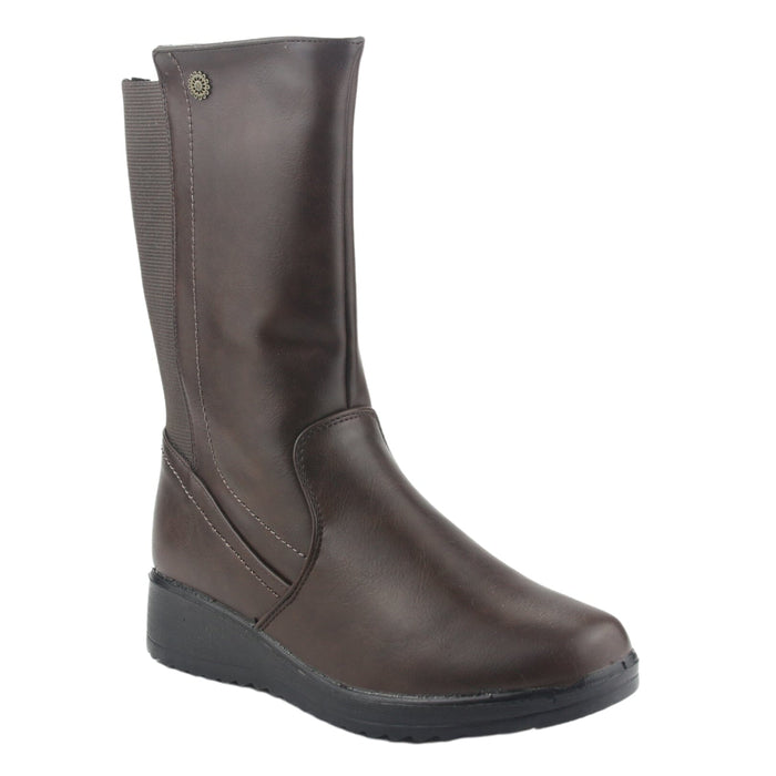 Botin Chalada Mujer Humen-3 Café Casual Botines Planos Chalada