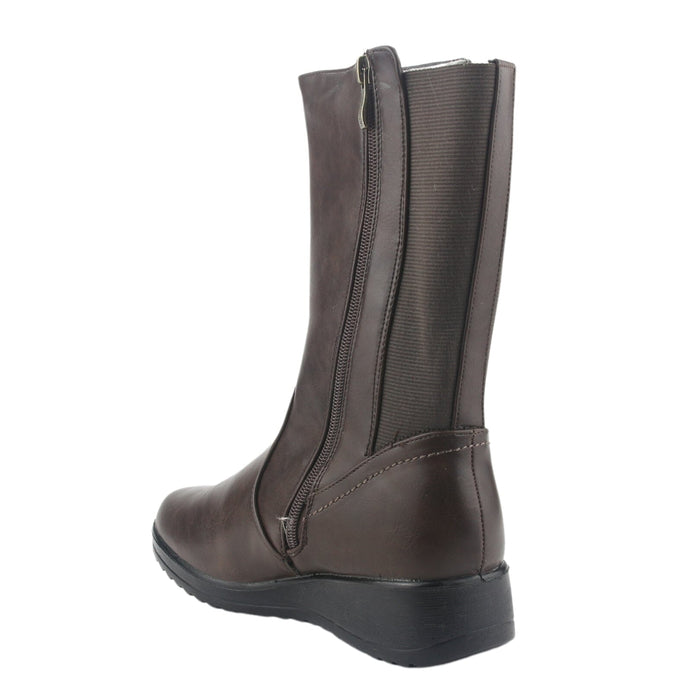 Botin Chalada Mujer Humen-3 Café Casual Botines Planos Chalada