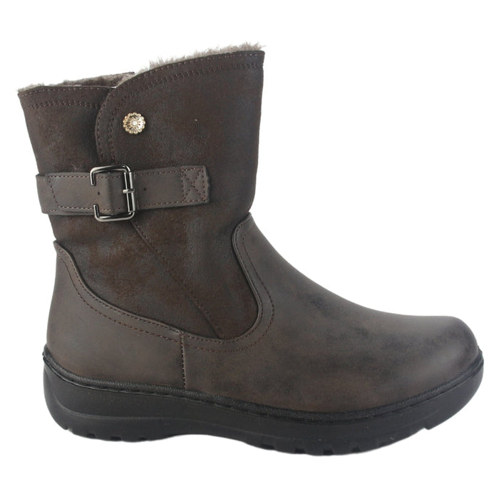 Botin Chalada Mujer Qual-7 Café Casual Botines Taco Chalada