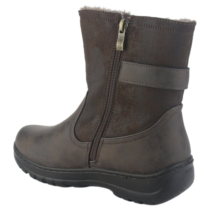 Botin Chalada Mujer Qual-7 Café Casual Botines Taco Chalada
