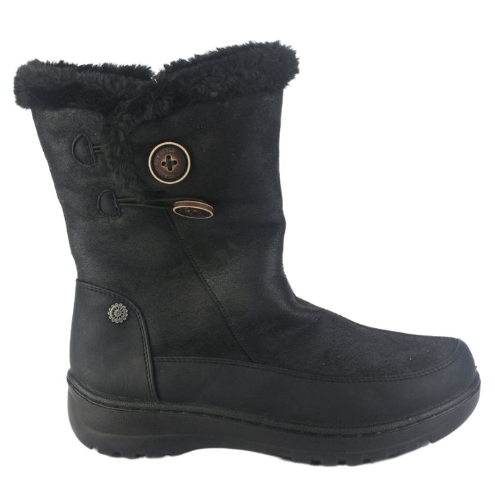 Botin Chalada Mujer Qual-8 Negro Casual Botines Taco Chalada