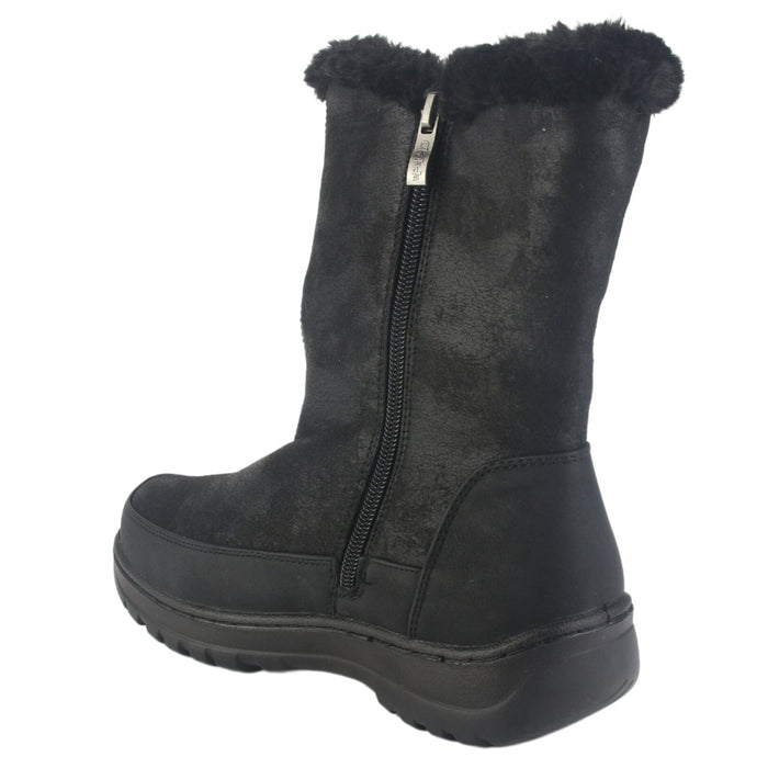 Botin Chalada Mujer Qual-8 Negro Casual Botines Taco Chalada
