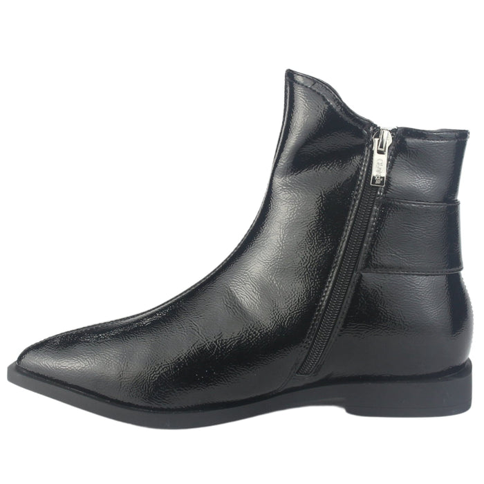 Botin Chalada Mujer Slik-10 Negro Casual Botines Taco Chalada