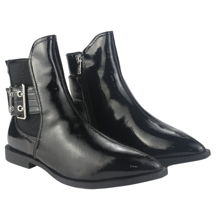 Botin Chalada Mujer Slik-10 Negro Casual Botines Taco Chalada