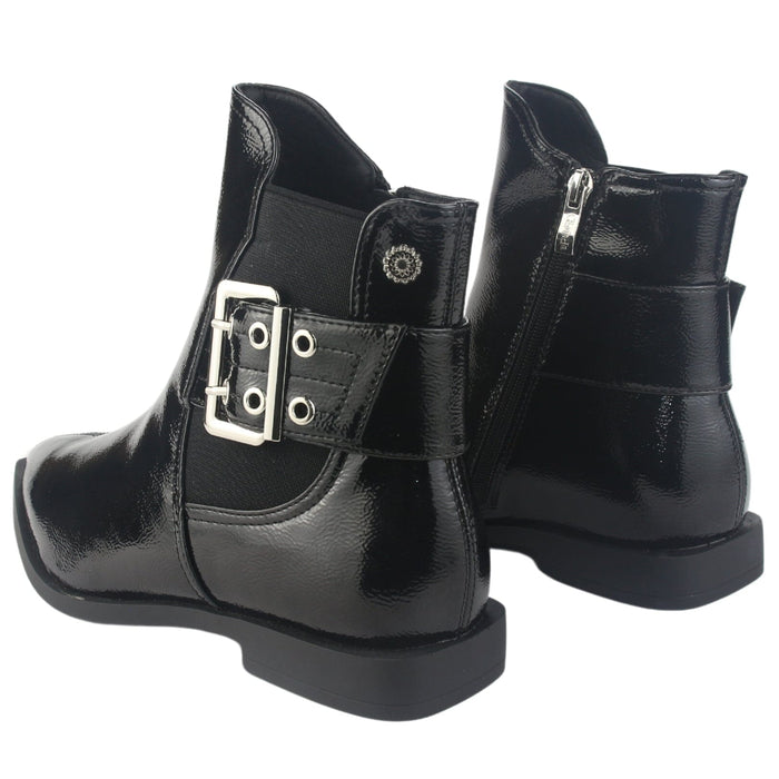Botin Chalada Mujer Slik-10 Negro Casual Botines Taco Chalada