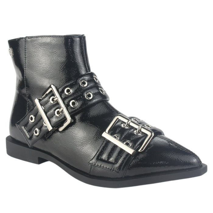 Botin Chalada Mujer Slik-11 Negro Casual Botines Taco Chalada