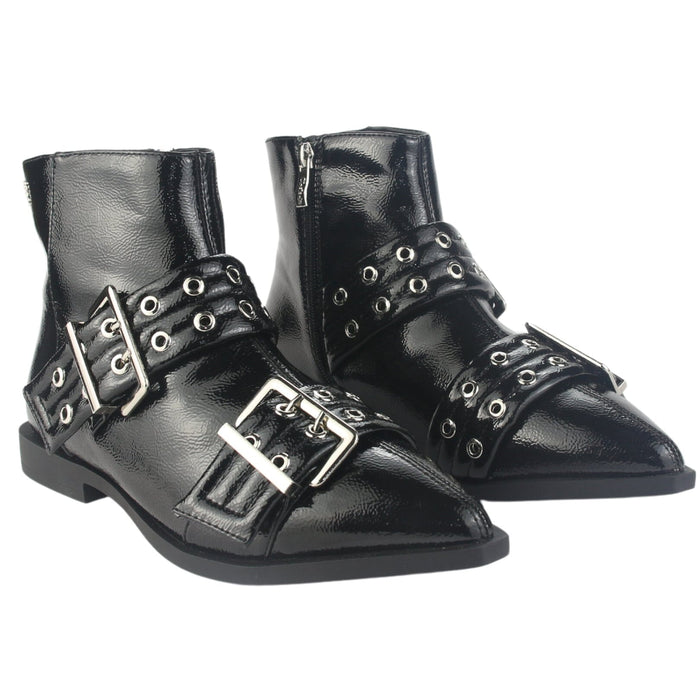 Botin Chalada Mujer Slik-11 Negro Casual Botines Taco Chalada