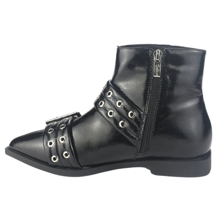 Botin Chalada Mujer Slik-11 Negro Casual Botines Taco Chalada