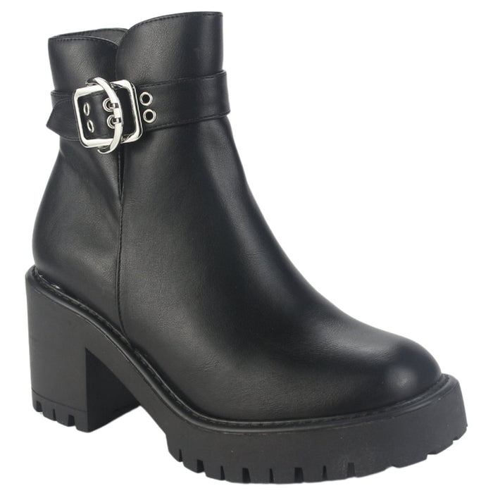 Botin Chalada Mujer Tere-2 Negro Casual Botines Taco Chalada