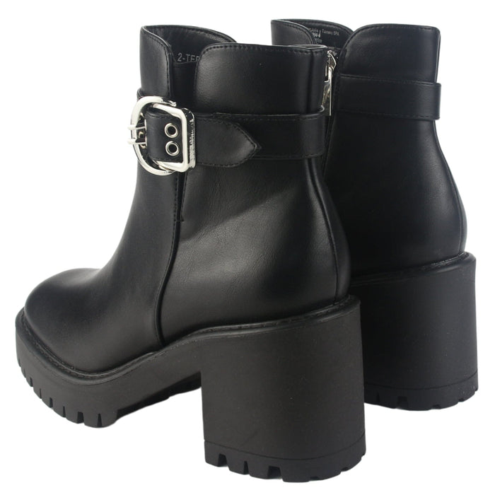 Botin Chalada Mujer Tere-2 Negro Casual Botines Taco Chalada