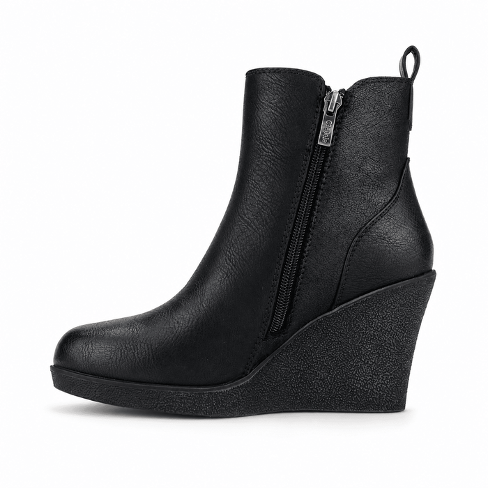 Botin Chalada Mujer Wedge-41 Negro Casual Botines Chalada