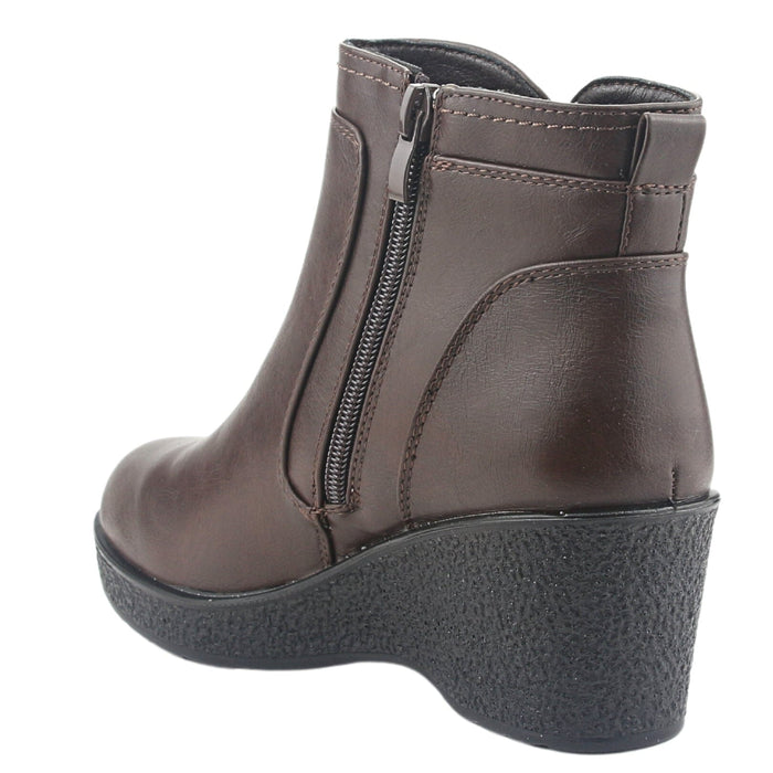 Botin Chalada Mujer Windy-2 Café Casual Botines Taco Chalada