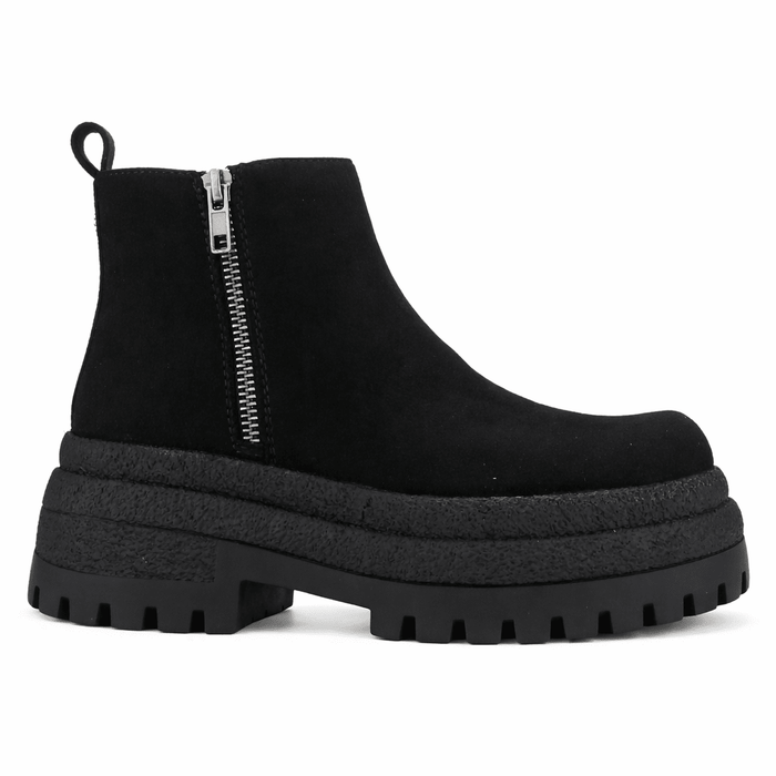 Botin Negro Mujer Casual Chalada Krepin Botines Taco Chalada