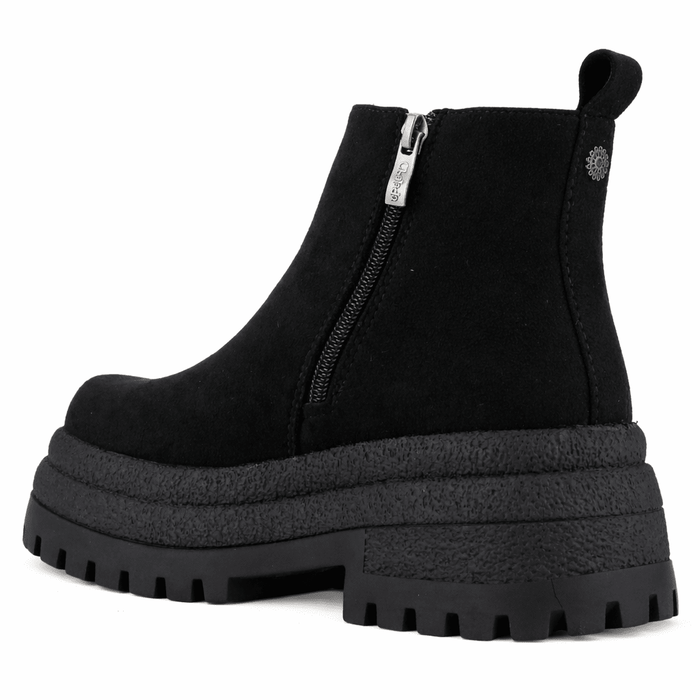 Botin Negro Mujer Casual Chalada Krepin Botines Taco Chalada
