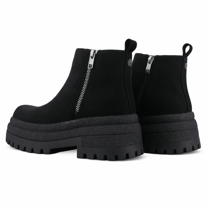 Botin Negro Mujer Casual Chalada Krepin Botines Taco Chalada