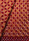 Burgundy, Red and Gold Color Swiss Voile Lace Fabric
