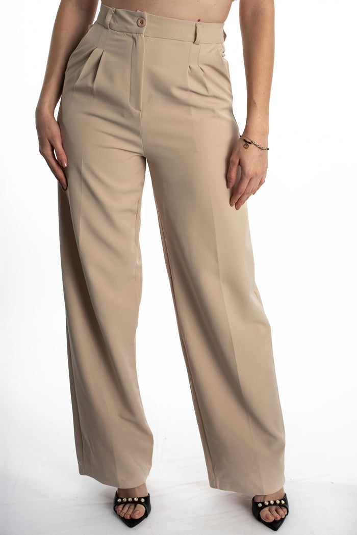 CAMILLE DOUBLE PLEATED TROUSER — product photo 2