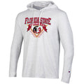 Champion Adult/Unisex Vault Florida State Seminoles Seminole Logo Long Sleeve Hooded T-shirt - Silver Grey