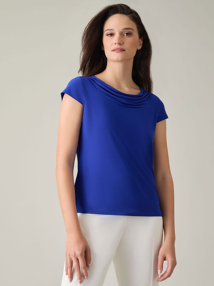 Mae Top, Everyday Knit, Royal | Kasper