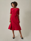 Gigi Dress, Everyday Knit, Fire Red | Kasper