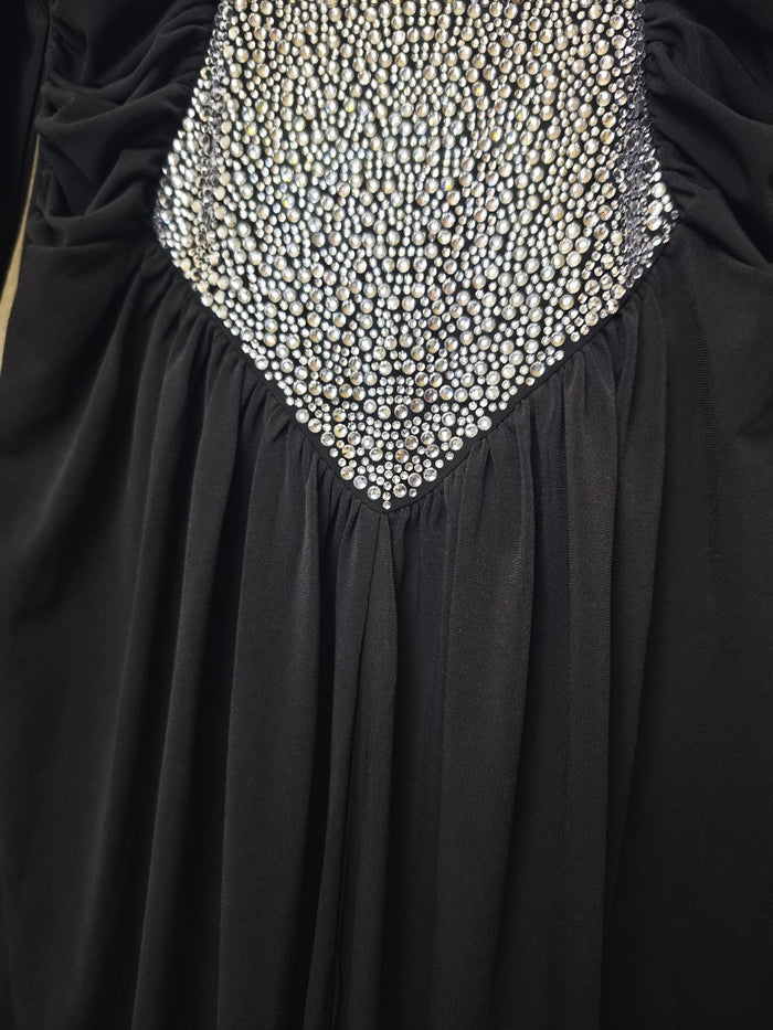 Crystal Corset Ruched Maxi Dress - Luxe