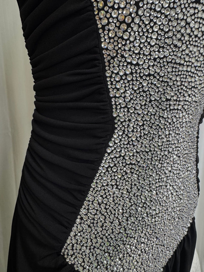 Crystal Corset Ruched Maxi Dress - Luxe