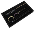 Deluxe Black Velvet 9 Row Compartment Jewelry Display Tray