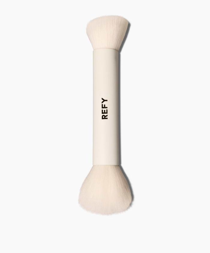 Brocha doble REFY Duo Brush 2.0 para rubor y bronceador líquido