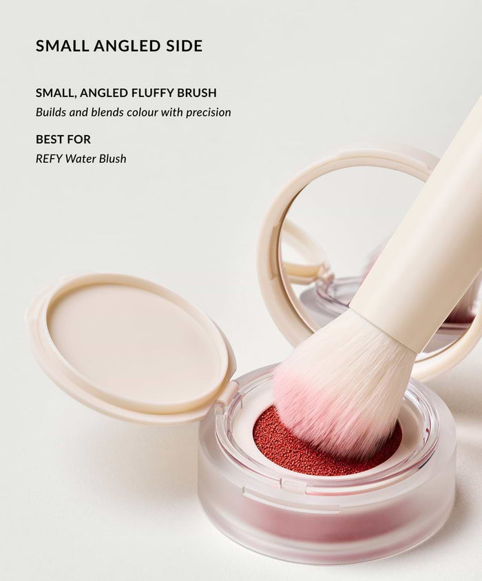 REFY Duo Brush 2.0 brocha facial doble con fibras sintéticas veganas