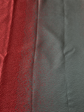 Elegant African Bazin Brocade  Lace Fabric - Red and Forest Green