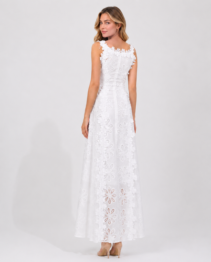 Floral Lace Midi Dress — Blossom