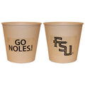 FSU Go Noles 2pk Disposable Chip Buckets - Beige