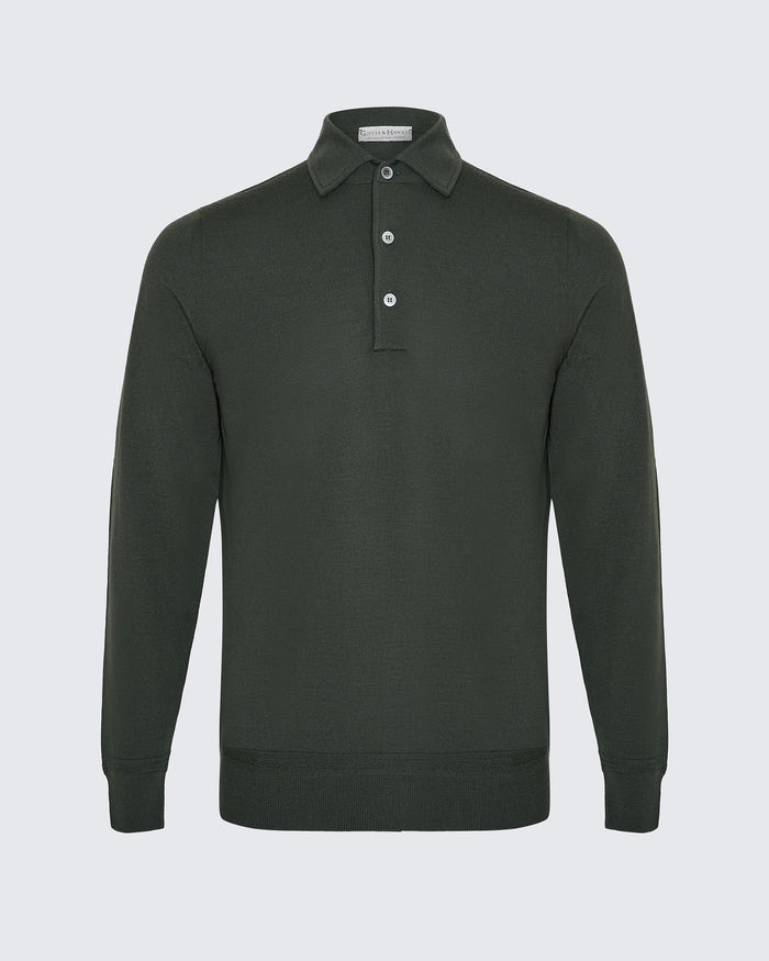 Grant Ultrafine Merino Wool Polo Shirt